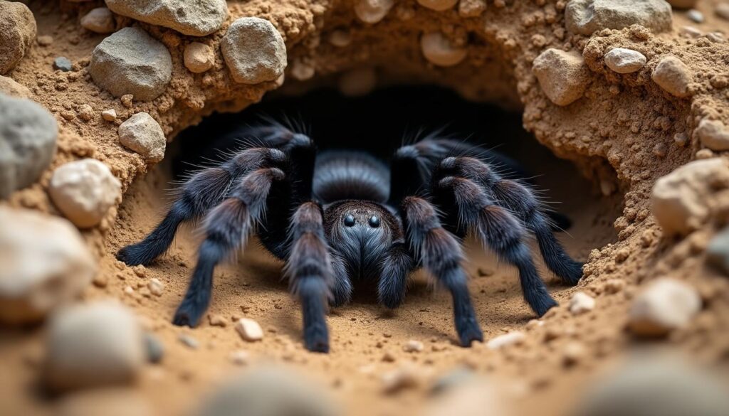 découvrez la mygale de provence : ses caractéristiques, son habitat naturel et son comportement. une araignée fascinante de la région méditerranéenne.