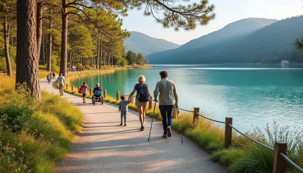 découvrez le sentier du tour du lac de gérardmer, une balade facile et accessible idéale pour toute la famille, offrant des paysages magnifiques et un cadre naturel apaisant.