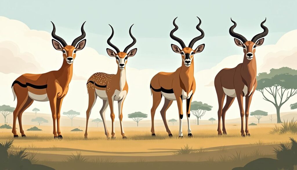 découvrez les différentes espèces d'antilopes d'afrique, leurs caractéristiques uniques et leurs habitats naturels à travers le continent.