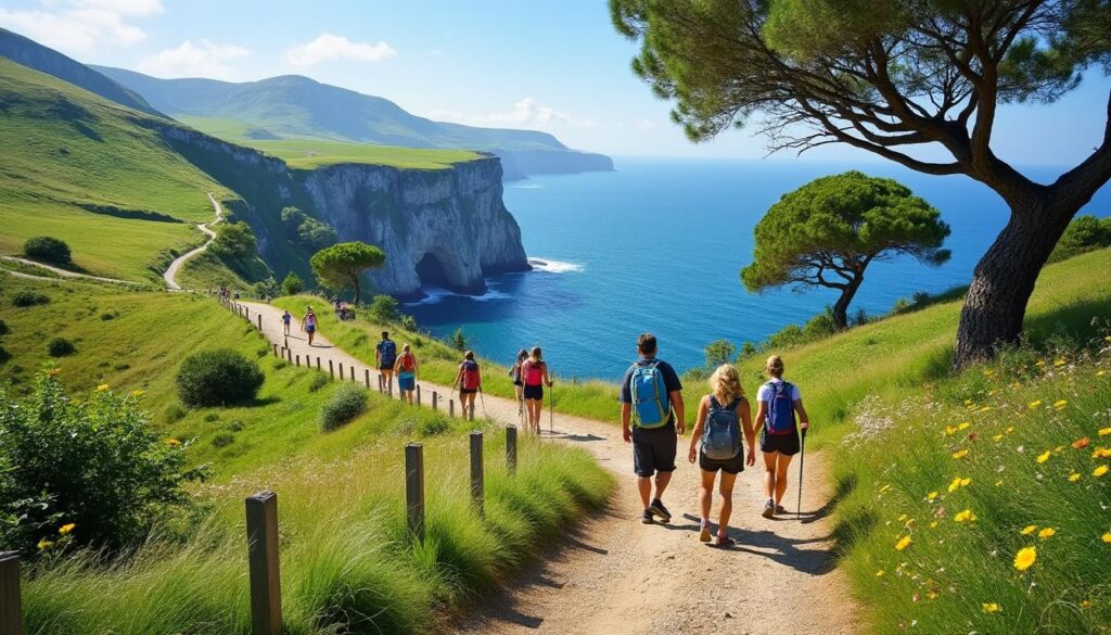 découvrez la randonnée facile de donibaneko atalaia au pays basque, offrant une vue panoramique exceptionnelle sur les paysages naturels et côtiers.