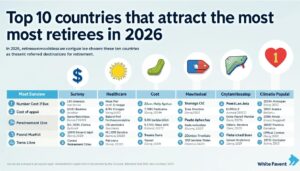 découvrez les 10 pays les plus prisés par les retraités en 2026, où qualité de vie, climat et avantages fiscaux attirent de plus en plus de seniors.