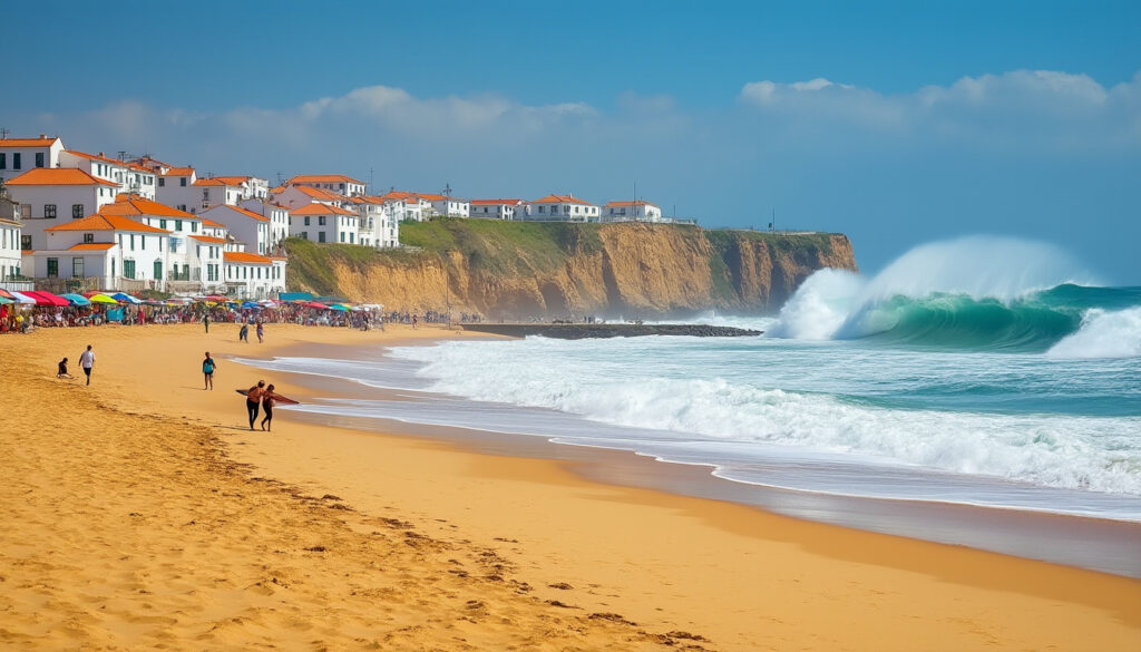 découvrez nazaré au portugal : plages magnifiques, vagues géantes parfaites pour le surf et une culture locale riche à explorer.