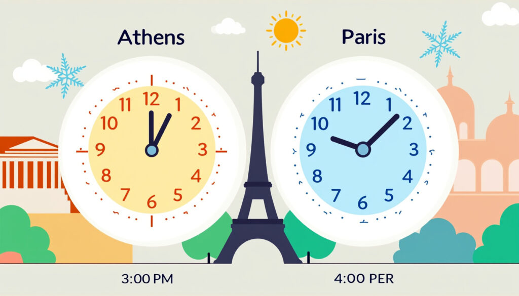 découvrez les différences de décalage horaire entre la grèce et la france en été et en hiver, pour bien organiser vos voyages et communications.