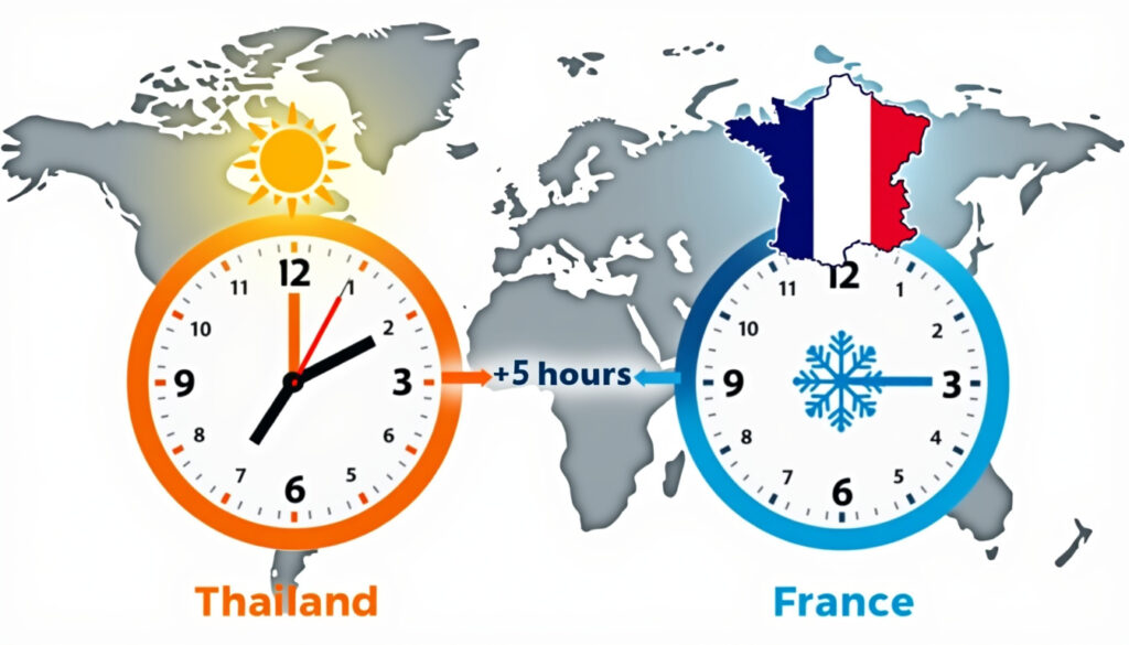 découvrez le décalage horaire entre la thaïlande et la france, avec les heures d'avance en été et en hiver pour bien planifier vos voyages et communications.