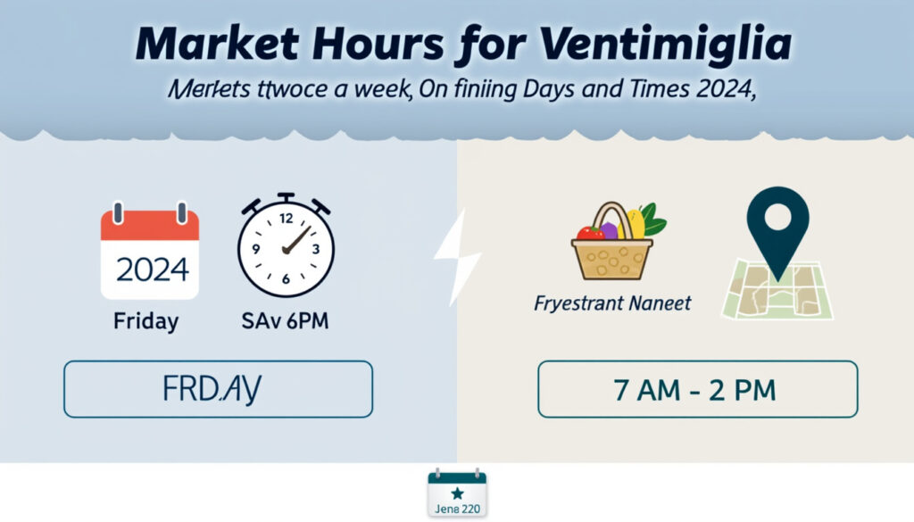 découvrez les horaires du marché de vintimille en 2024 : jours d'ouverture, heures et conseils pour profiter pleinement de votre visite.
