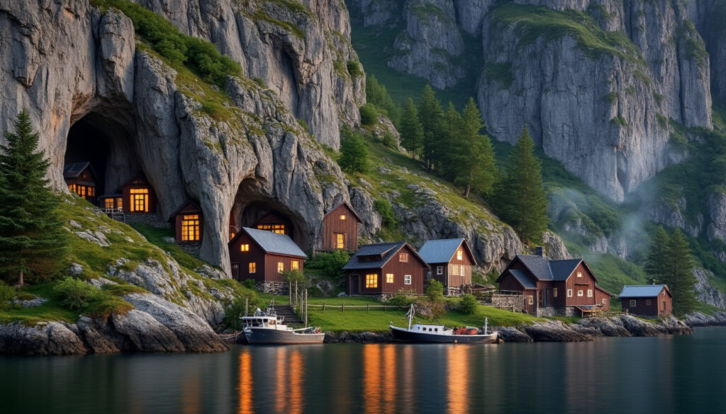 découvrez helleren jøssingfjord, un site naturel unique abritant des maisons troglodytes traditionnelles nichées dans des falaises impressionnantes, alliant histoire et paysages spectaculaires.