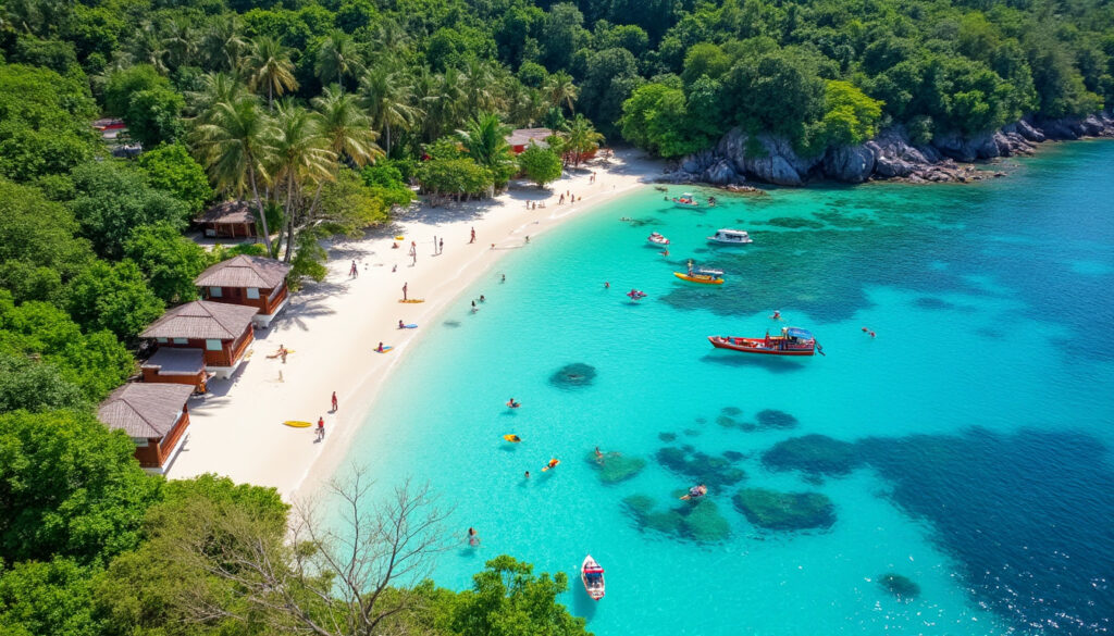 découvrez l'île de pulau perhentian en malaisie : plages paradisiaques, activités nautiques variées et hébergements confortables pour un séjour inoubliable.
