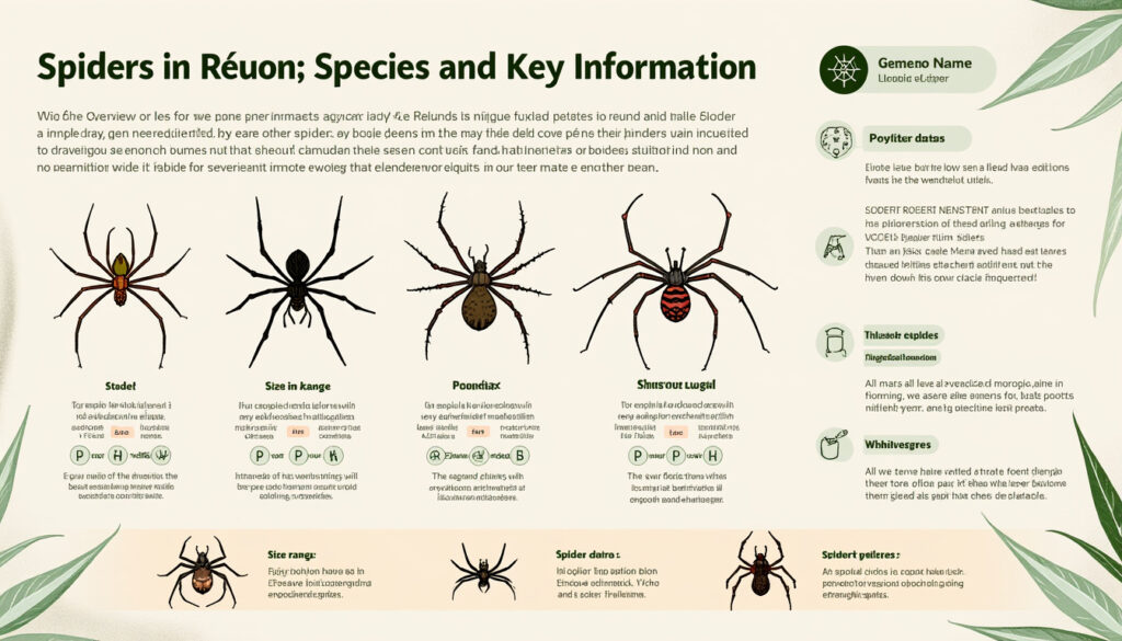 découvrez les espèces d'araignées courantes à la réunion ainsi que des informations essentielles sur leur habitat, comportement et rôle dans l'écosystème local.