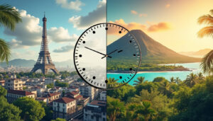 découvrez le décalage horaire entre la réunion et la france métropolitaine : +3 h en hiver et +2 h en été. préparez votre voyage sereinement.